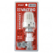 Клапан с термост. головкой угловой 1/2" (VALTEC)