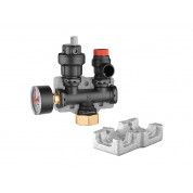 Группа безопасности котла 1" (до 50 кВт) 3 бар пластик Caleffi