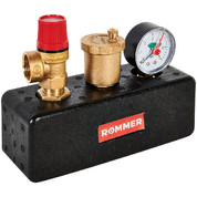 Группа безоп. ROMMER 3 бара в изоляции (1" до 50 кВт)