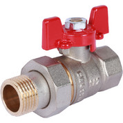 Кран шар. с американкой  1/2" бабочка в-н ROMMER