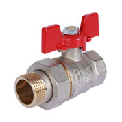 Кран шар. с американкой  3/4" бабочка в-н ROMMER