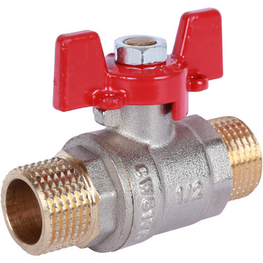 Кран  шар.  1/2" бабочка н-н ROMMER